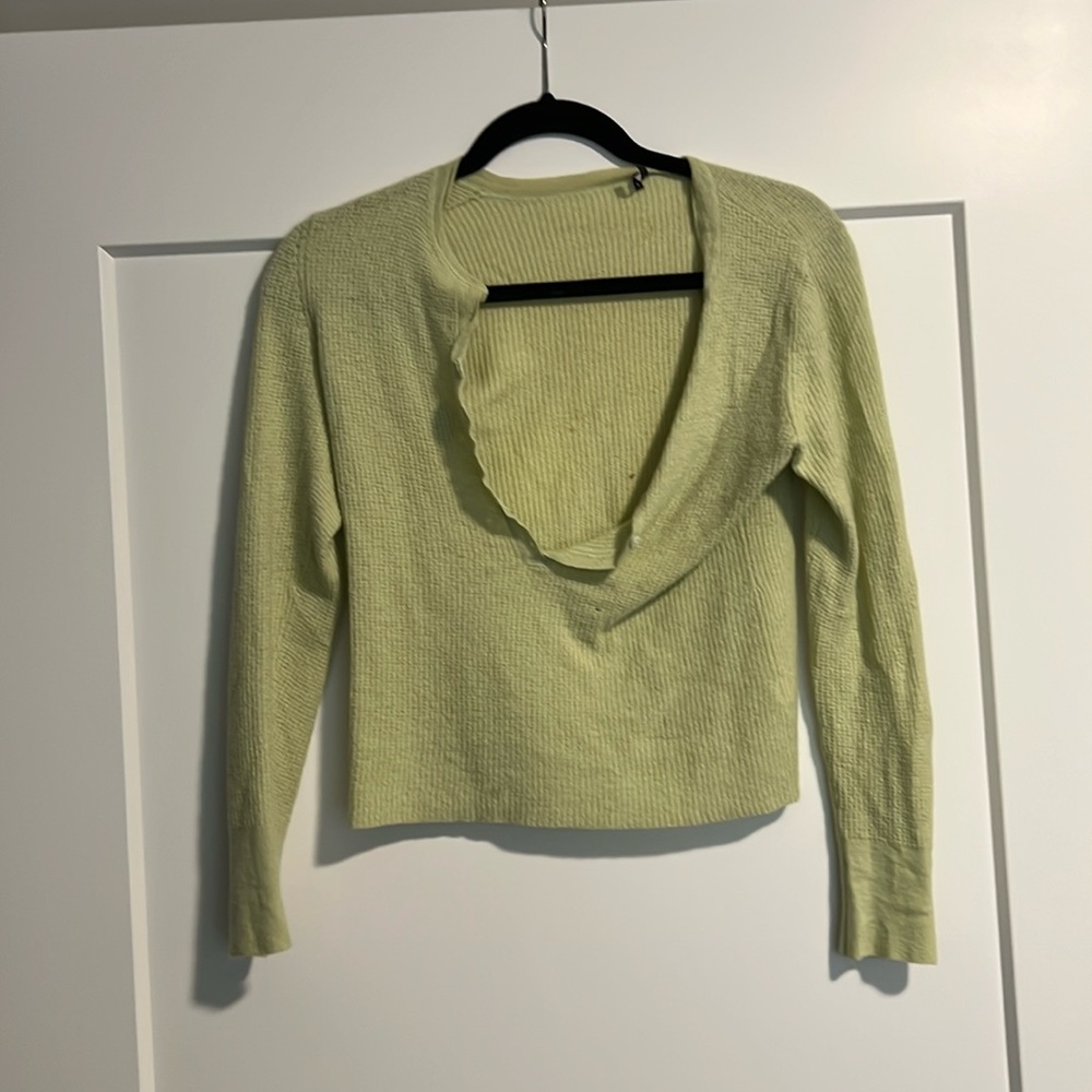 Maya 100% real cashmere mint green sweater